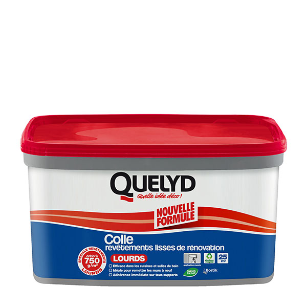 Coller des revêtements lisses de renovation lourds 